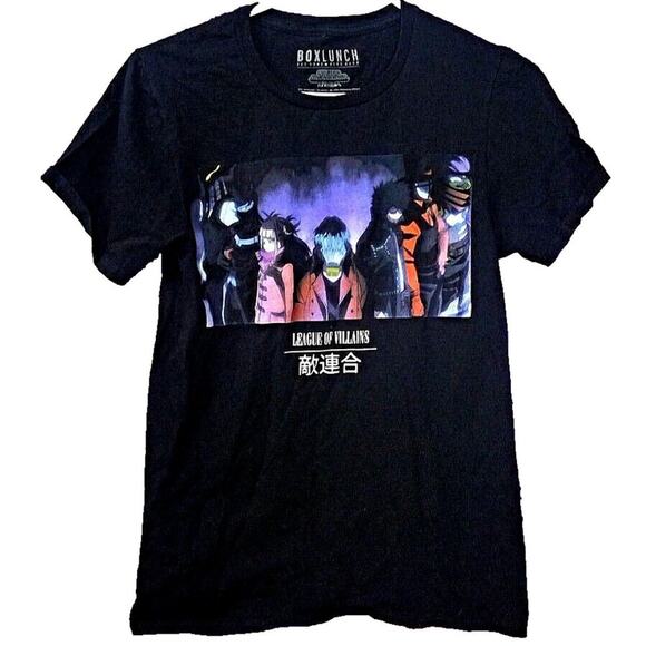 Boxlunch My Hero Academy T-Shirt XS - League of Villains Enemy Coalition Black - Picture 1 of 4